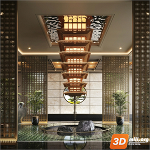 Lobby Decoration Skp Files 